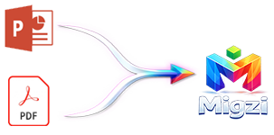 Import PowerPoint or PDF into Migzi 3D presentations